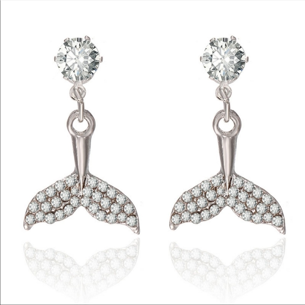 Mermaid 🧜‍♀️ Rhinestone Earrings